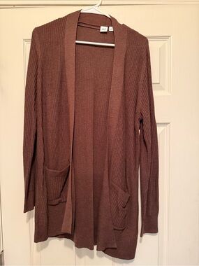 GAP Open-Front Ribbed Cardigan